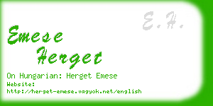 emese herget business card